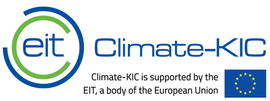 Climate-KIC logo and eit and flag of the EU