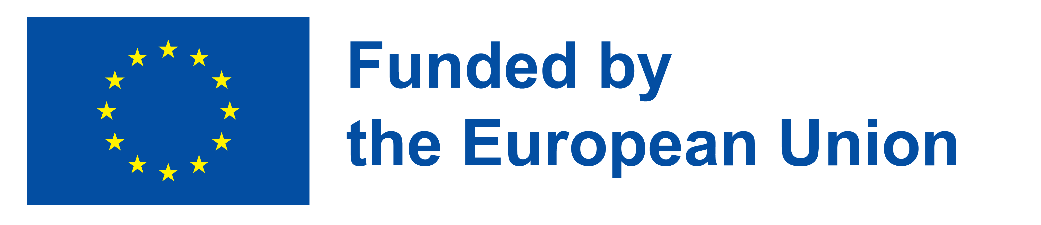 EU Logo mit dem Text: Funded by the European Union