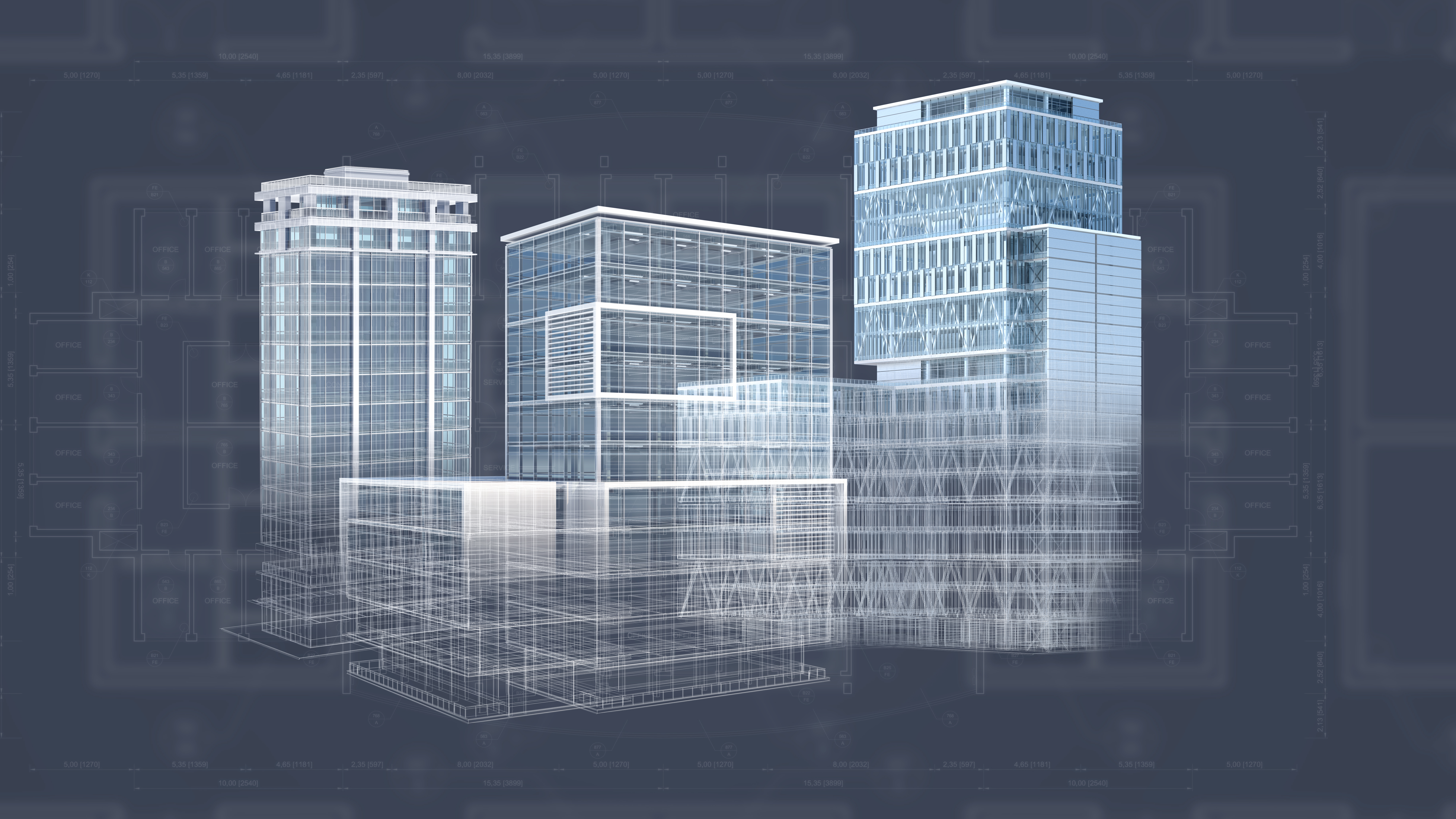 Symbolbild für digitale Planung bei Gebäuden