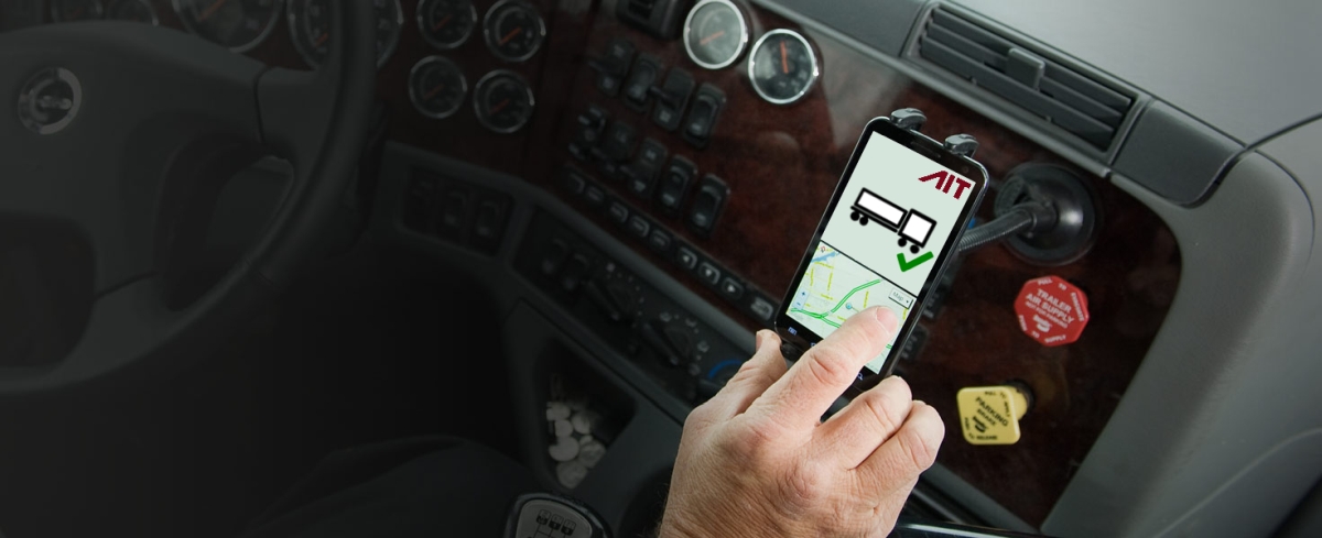 using an app in the cockpit of a car