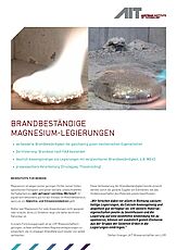 Brandbeständige Magnesium-Legierungen Cover des Infoblattes