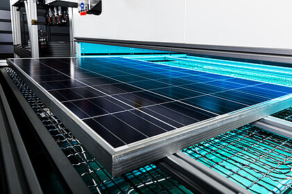 Photovoltaik-Labormaschine mit einem Panel