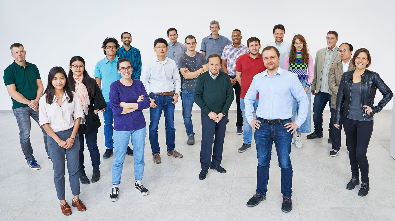 group photo of the battery lab team
